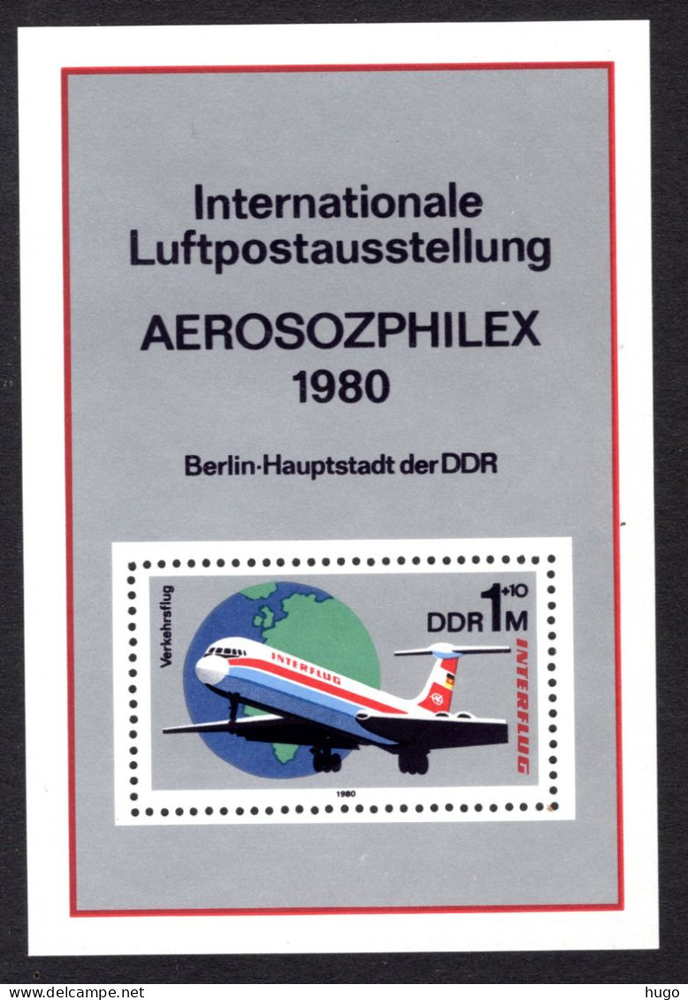 DDR Mi. Block 59 MNH** 1980 - Unused Stamps