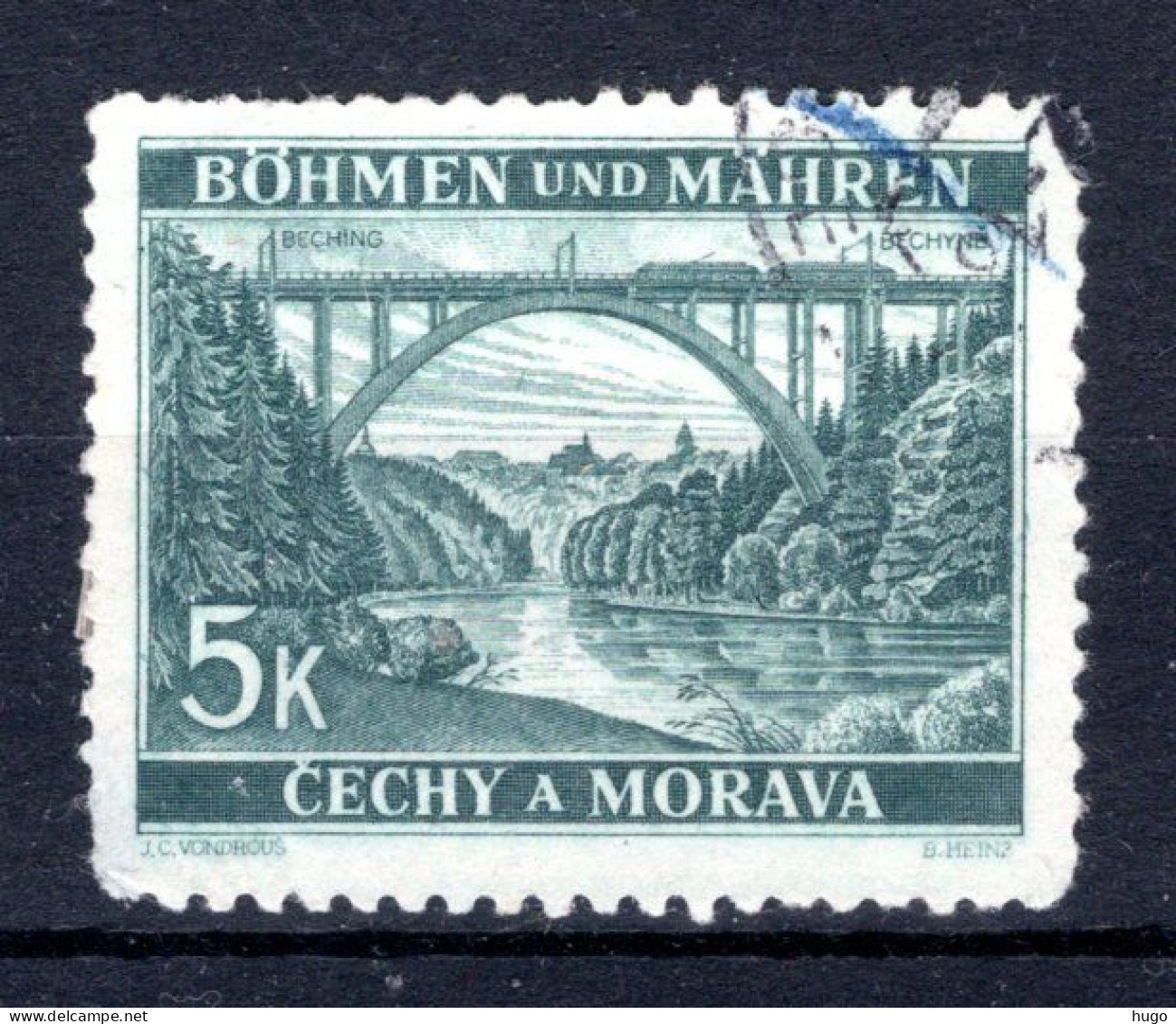 BOHEMEN EN MORAVIE Yt. 56° Gestempeld 1940-1941 - Gebraucht