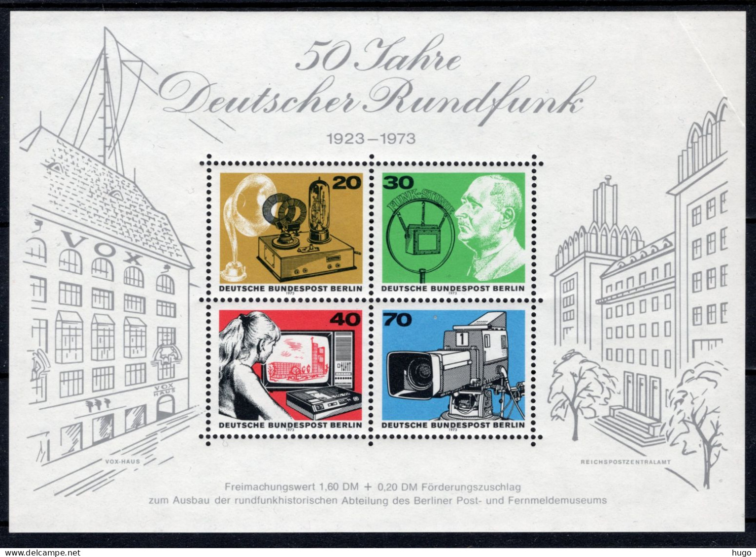 DUITSLAND BERLIN Yt. BF4 MNH 1973 - Blocs