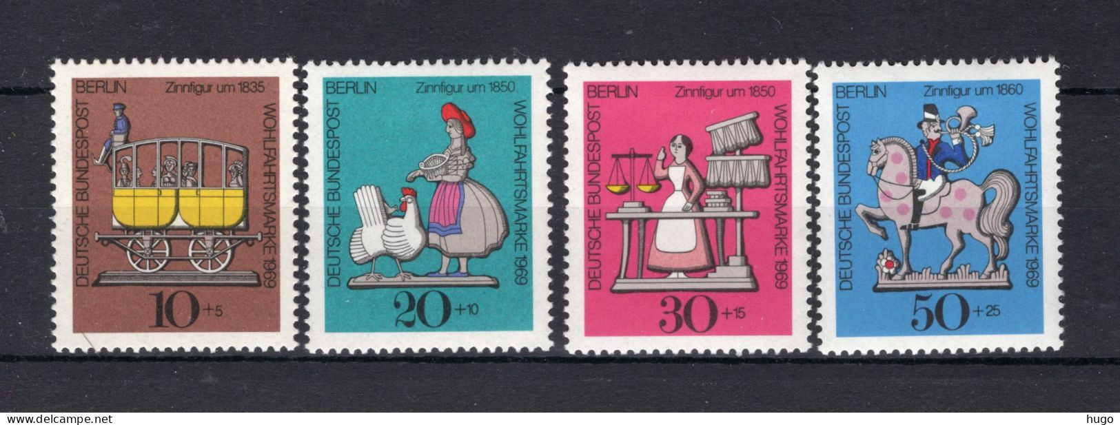 DUITSLAND BERLIN Yt. 318/321 MH 1969 - Unused Stamps