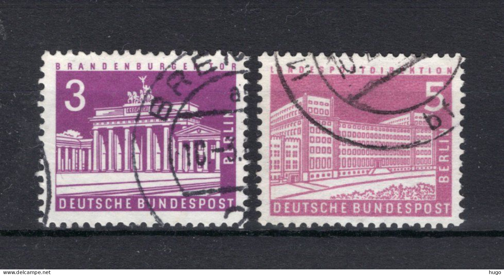 DUITSLAND BERLIN Yt. 125A/126° Gestempeld 1956-1963 - Used Stamps