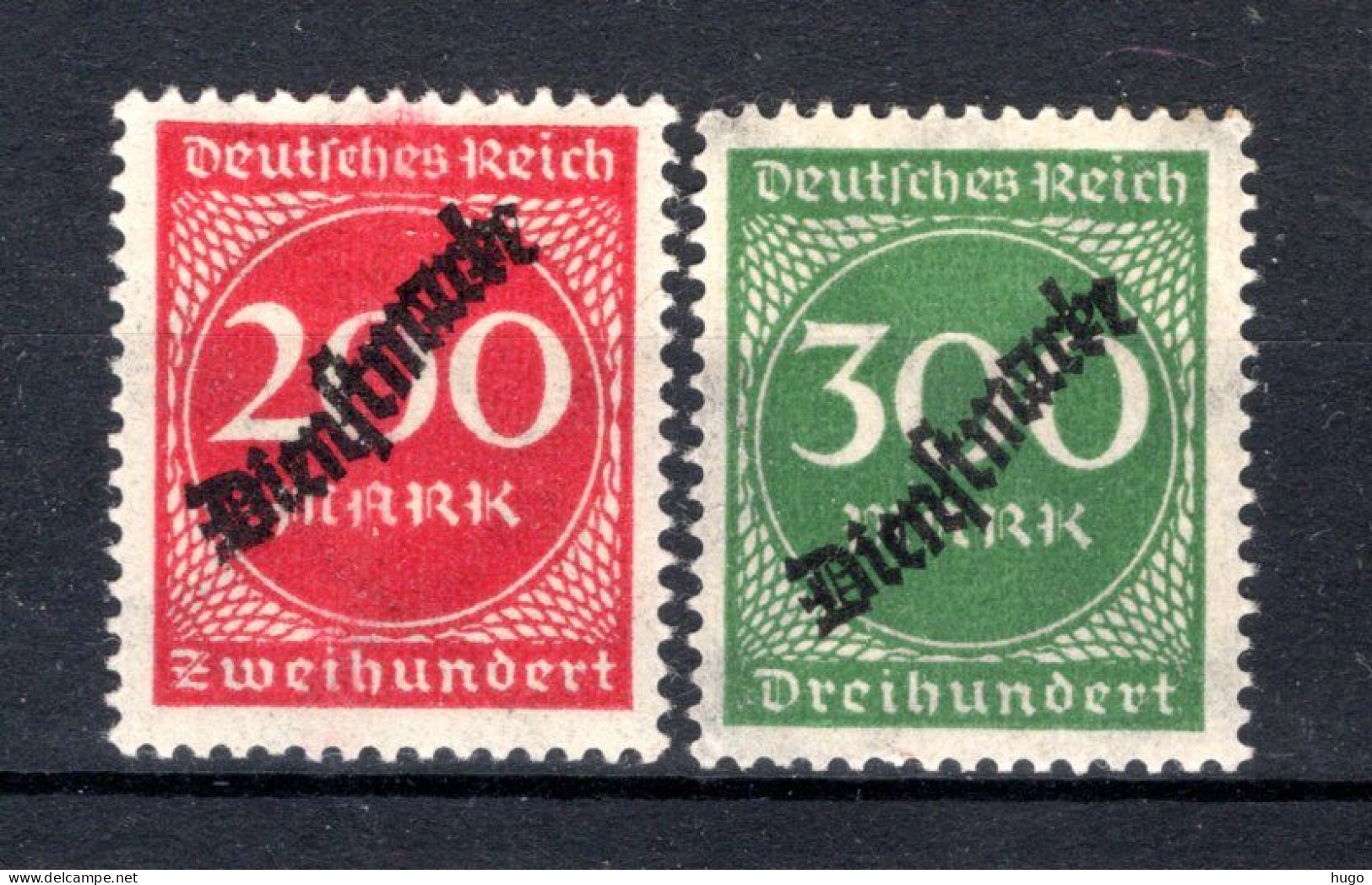 DEUTSCHES REICH Yt. S51/52 MNH** 1923 - Dienstzegels