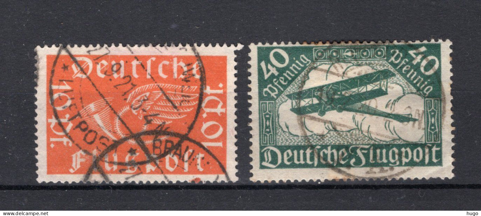 DEUTSCHES REICH Yt. PA1/2° Gestempeld Luchtpost  - Airmail & Zeppelin