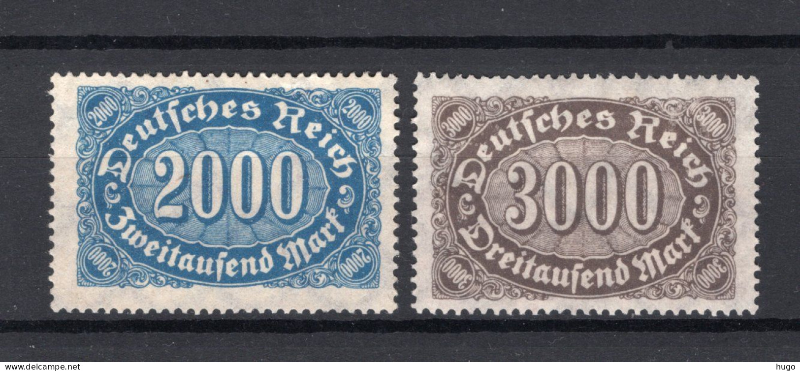 DEUTSCHES REICH Yt. 188/189 (*) Zonder Gom  - Unused Stamps