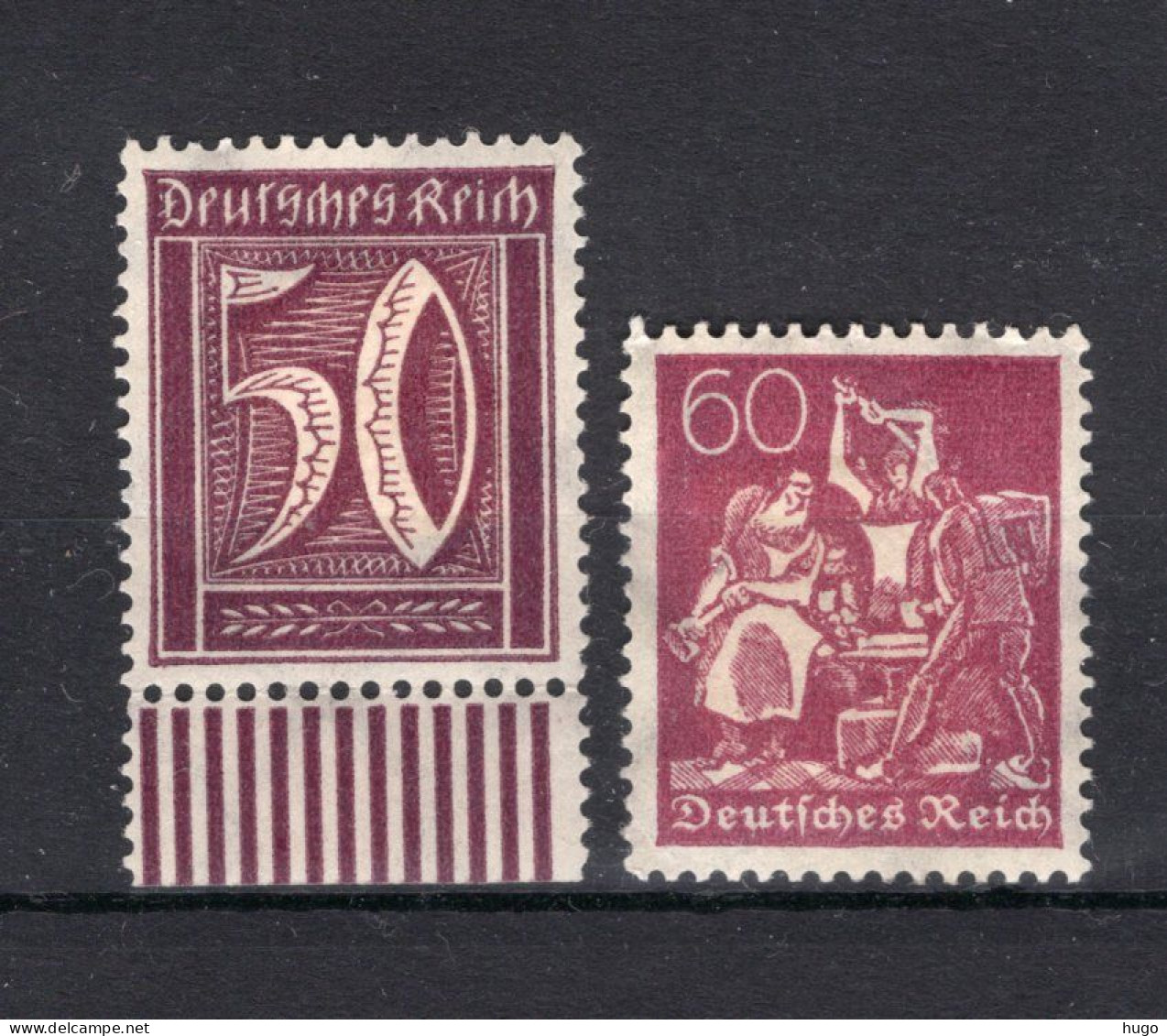 DEUTSCHES REICH Yt. 166/167 MH  - Unused Stamps