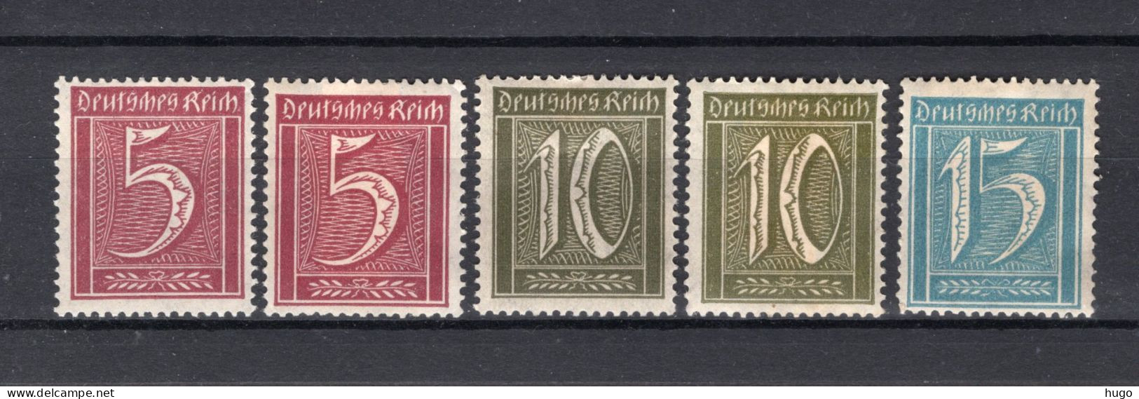 DEUTSCHES REICH Yt. 138/140 MH  - Unused Stamps