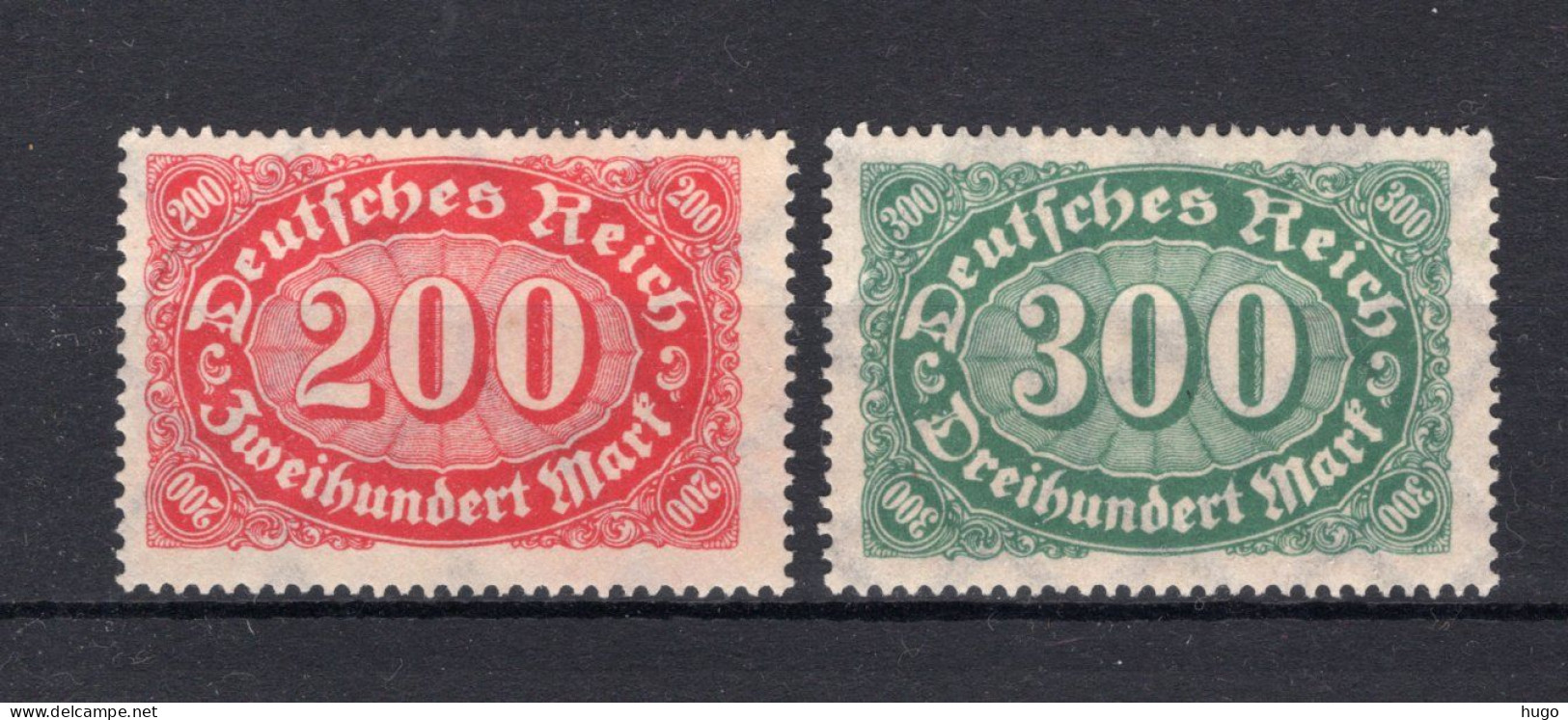 DEUTSCHES REICH Yt. 156/157 (*) Zonder Gom  - Unused Stamps