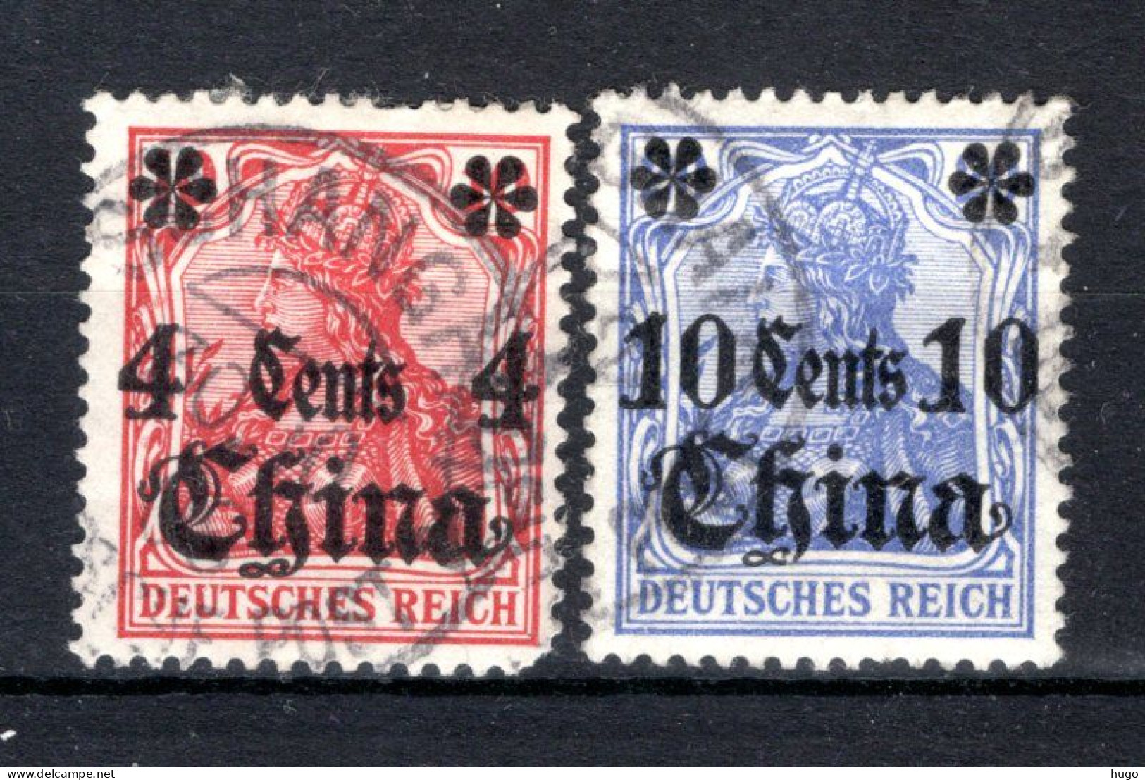 DEUTSCHES REICH China Yt. CHI31/32° Gestempeld 1905 - China (offices)