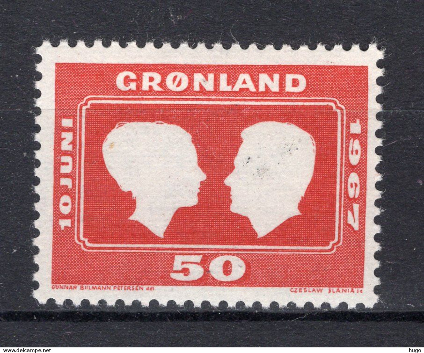 DENEMARKEN-GROENLAND 59 MNH 1967 -2 - Neufs