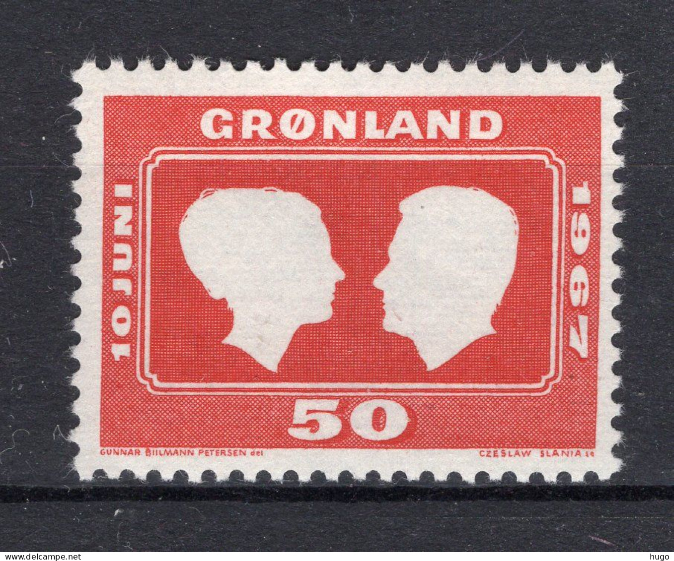 DENEMARKEN-GROENLAND 59 MNH 1967 -5 - Ungebraucht