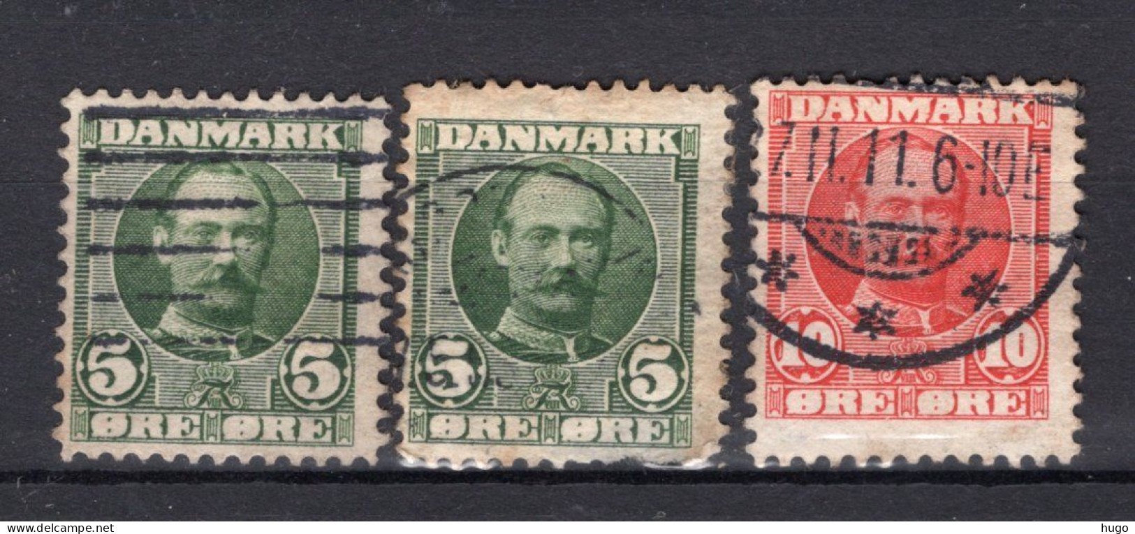 DENEMARKEN Yt. 55/56° Gestempeld 1907-1912 - Used Stamps