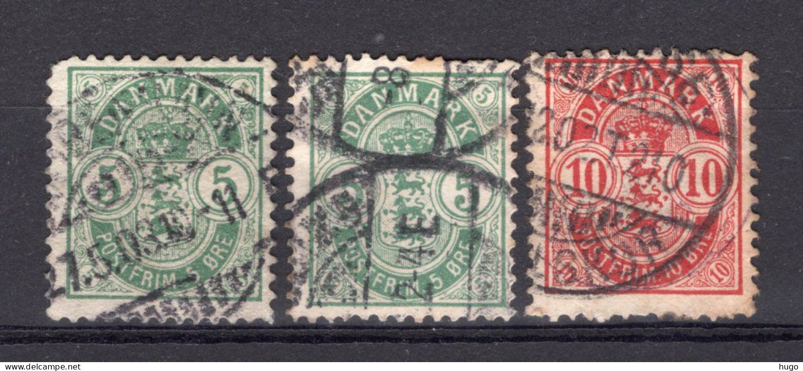 DENEMARKEN Yt. 35a/36a° Gestempeld 1882-1895 - Used Stamps