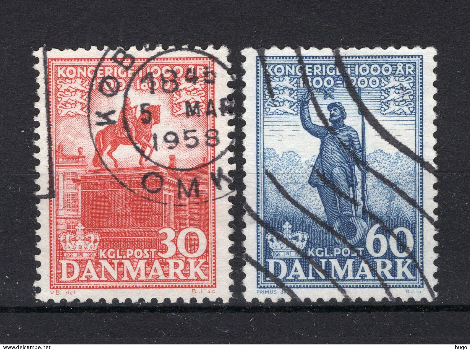 DENEMARKEN Yt. 360/361° Gestempeld 1955-1956 - Oblitérés