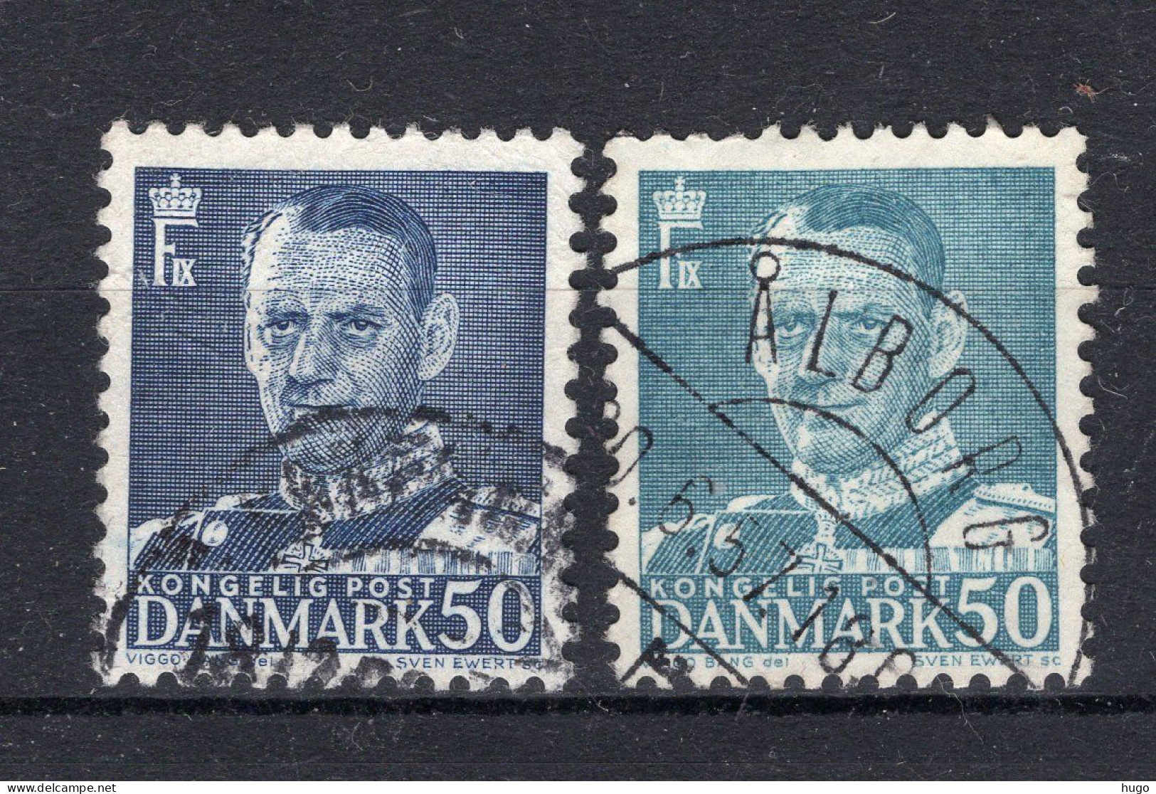 DENEMARKEN Yt. 327/327A° Gestempeld 1948-1953 - Used Stamps