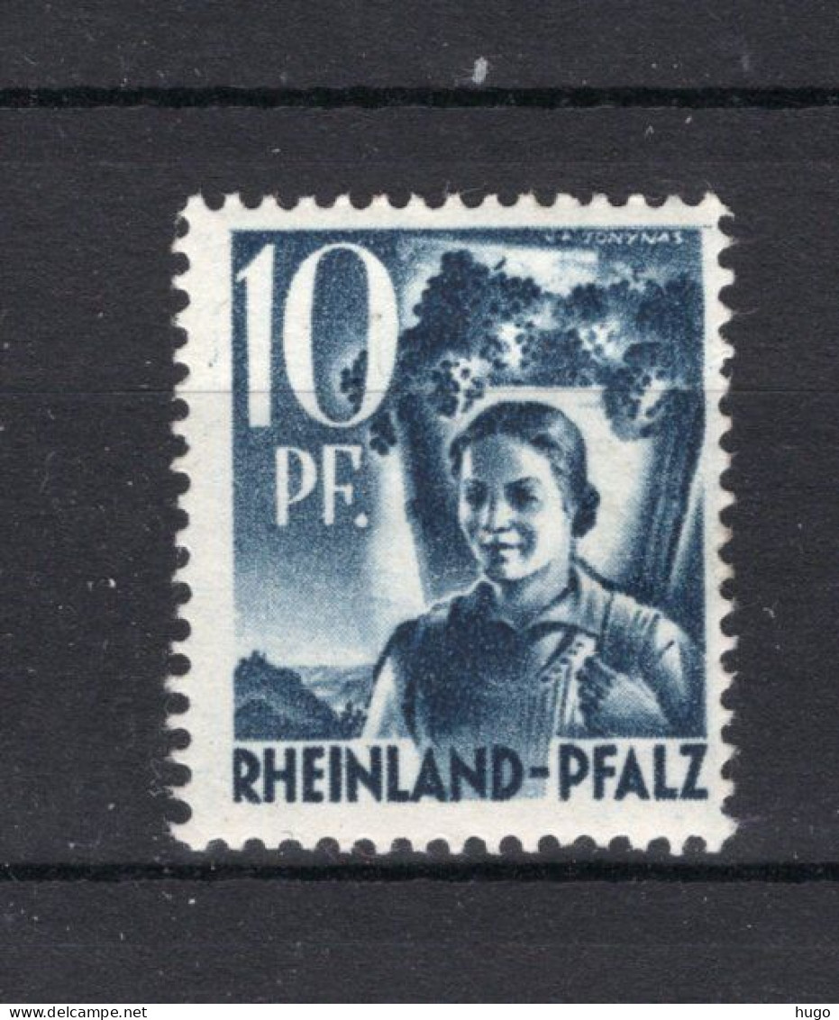 FRANSE ZONE RHEINLAND-PHALZ Yt. FRP3 MH 1947-1948 - Autres & Non Classés