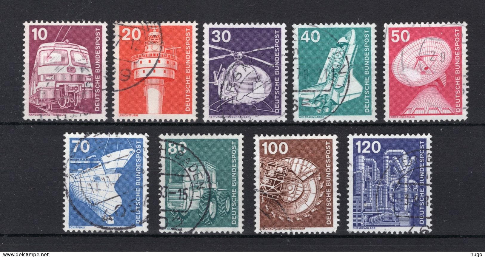 DUITSLAND Yt. 696/704° Gestempeld 1975-1976 - Used Stamps
