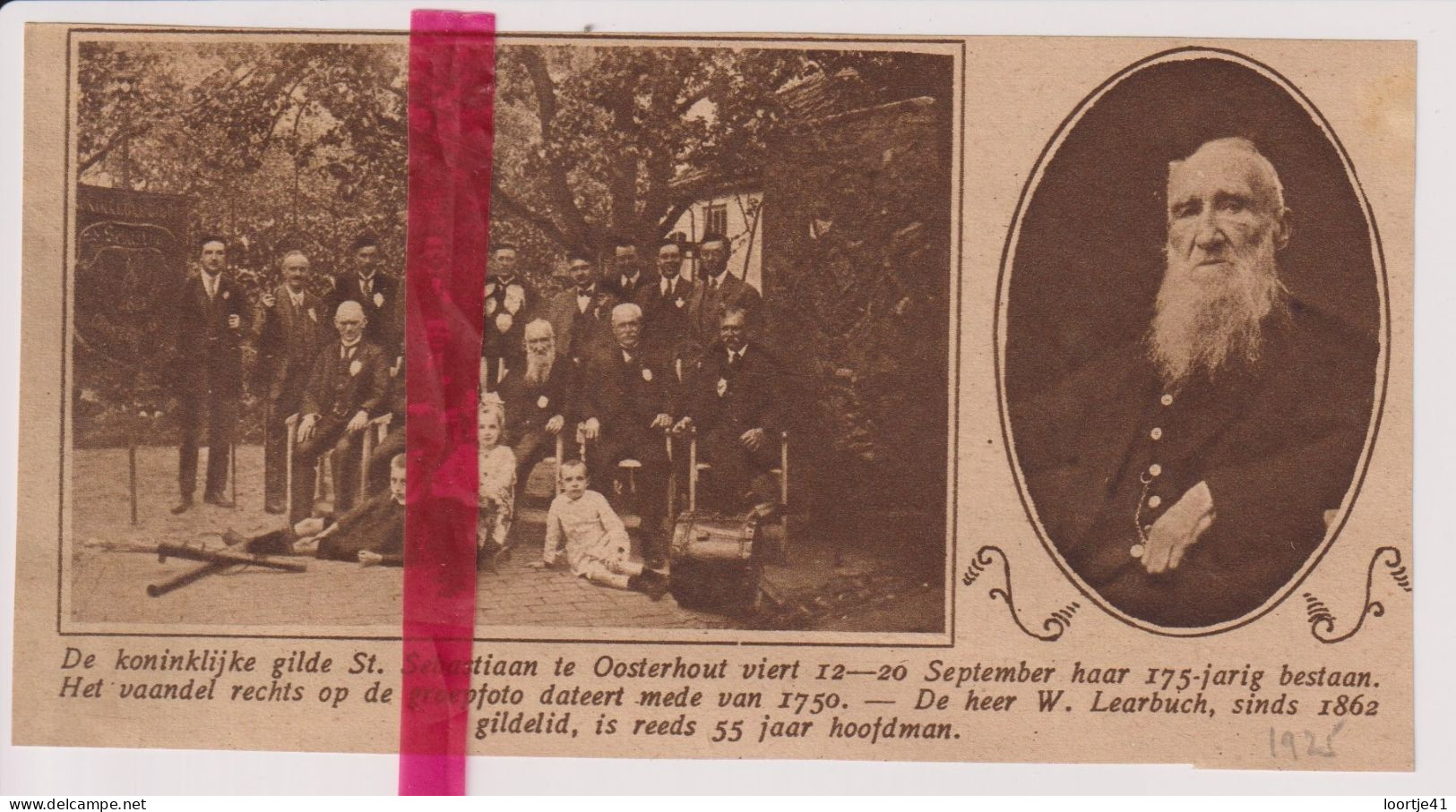 Oosterhout - 175 Jaar Gilde St Sebastiaan - Orig. Knipsel Coupure Tijdschrift Magazine - 1925 - Unclassified