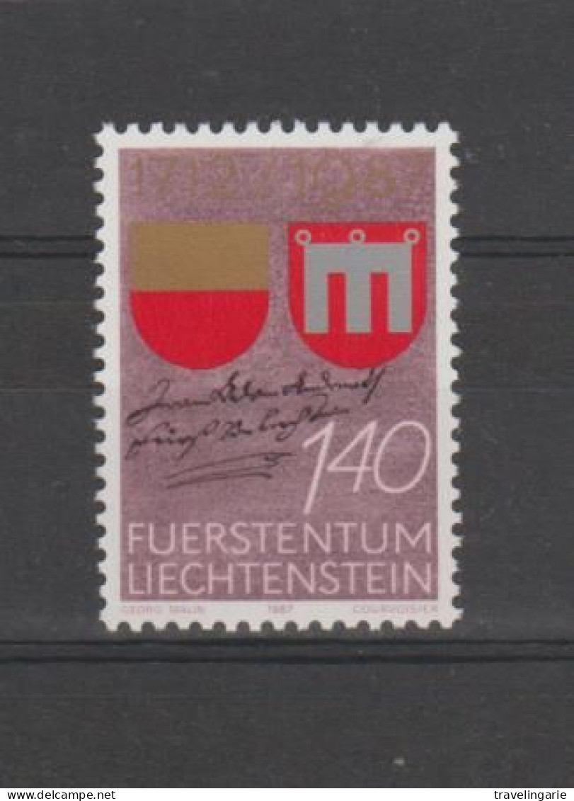 Liechtenstein 1987 Acquisition Vaduz County 275 Years ** MNH - Ungebraucht