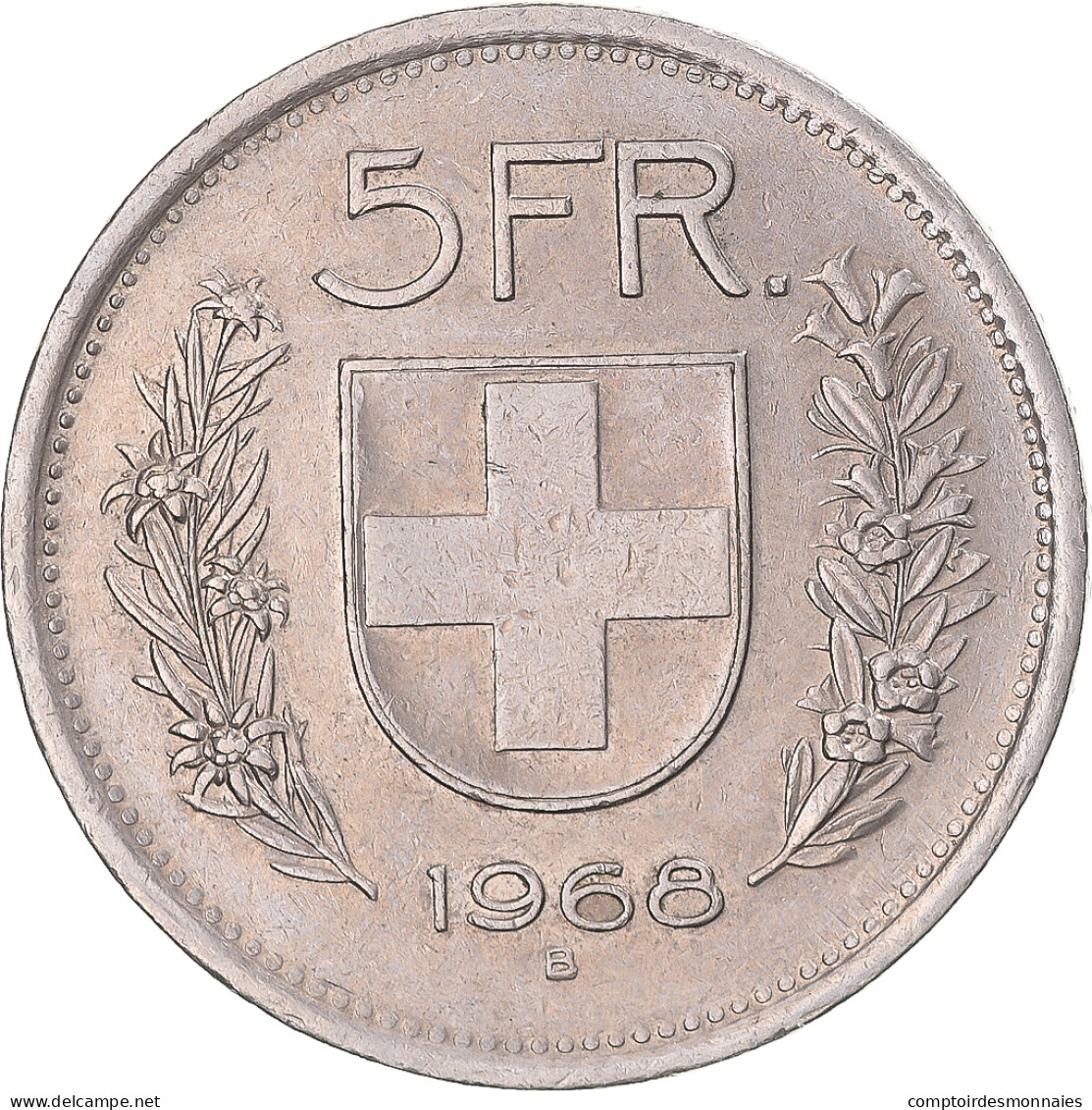 Monnaie, Suisse, 5 Francs, 1968 - Other & Unclassified