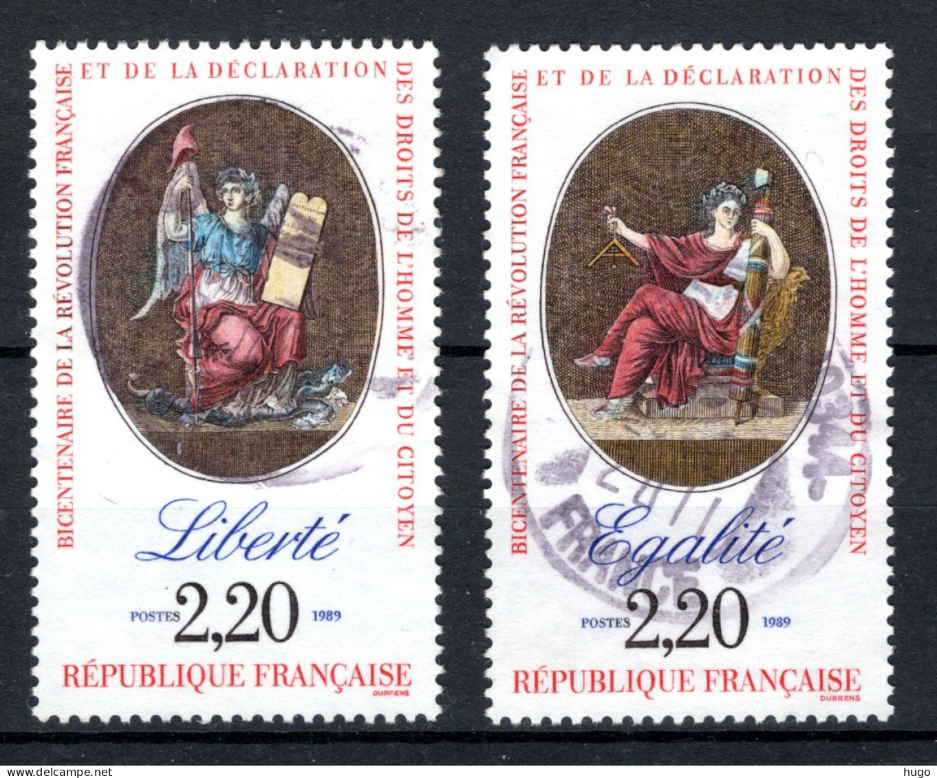 FRANKRIJK Yt. 2573/2574° Gestempeld 1989 - Used Stamps