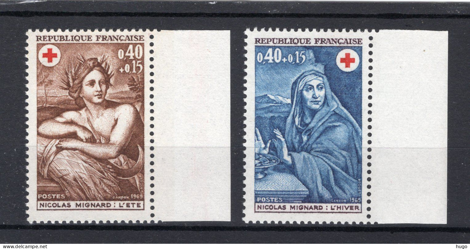 FRANKRIJK Yt. 1619/1620 MNH 1969 - Neufs