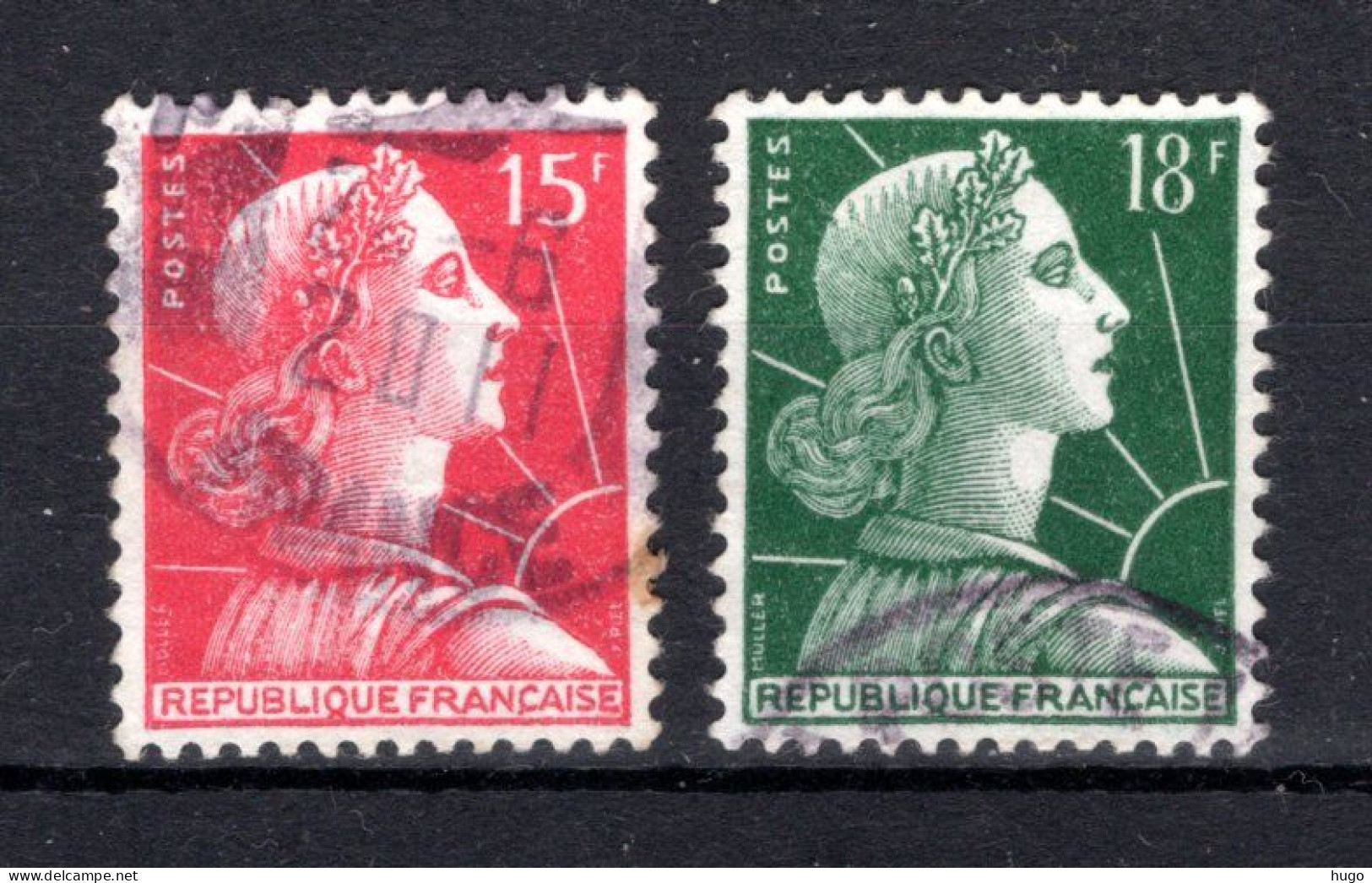 FRANKRIJK Yt. 1011/1011A° Gestempeld 1955-1959 - Used Stamps