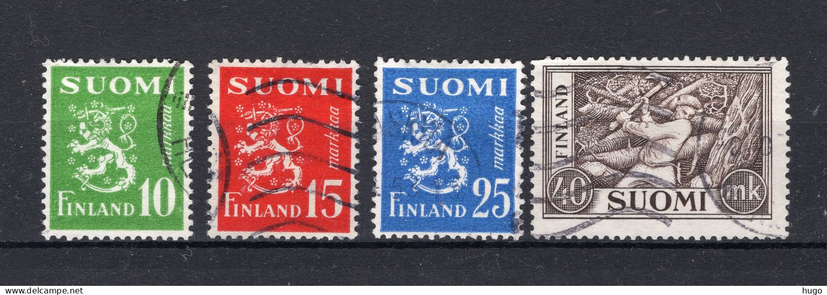 FINLAND Yt. 384/387° Gestempeld 1952 - Gebraucht
