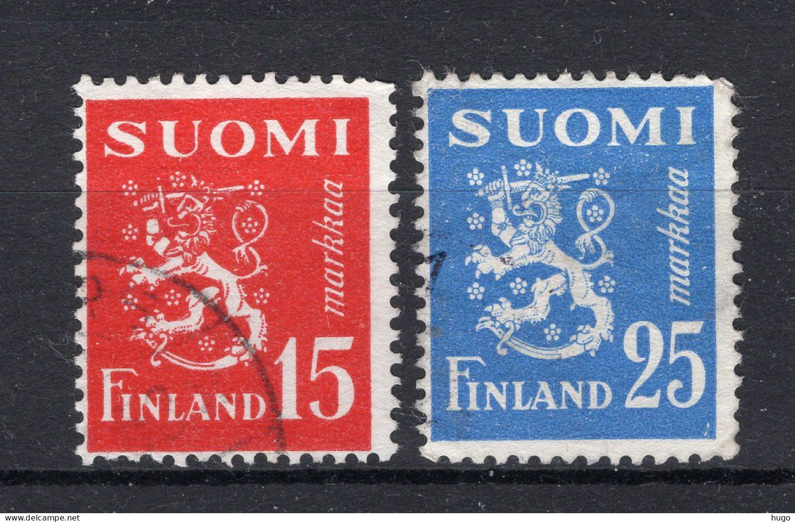 FINLAND Yt. 385/386° Gestempeld 1952 - Gebraucht