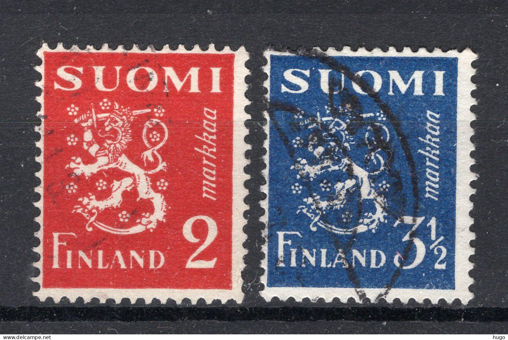FINLAND Yt. 192/193° Gestempeld 1937 -1 - Oblitérés