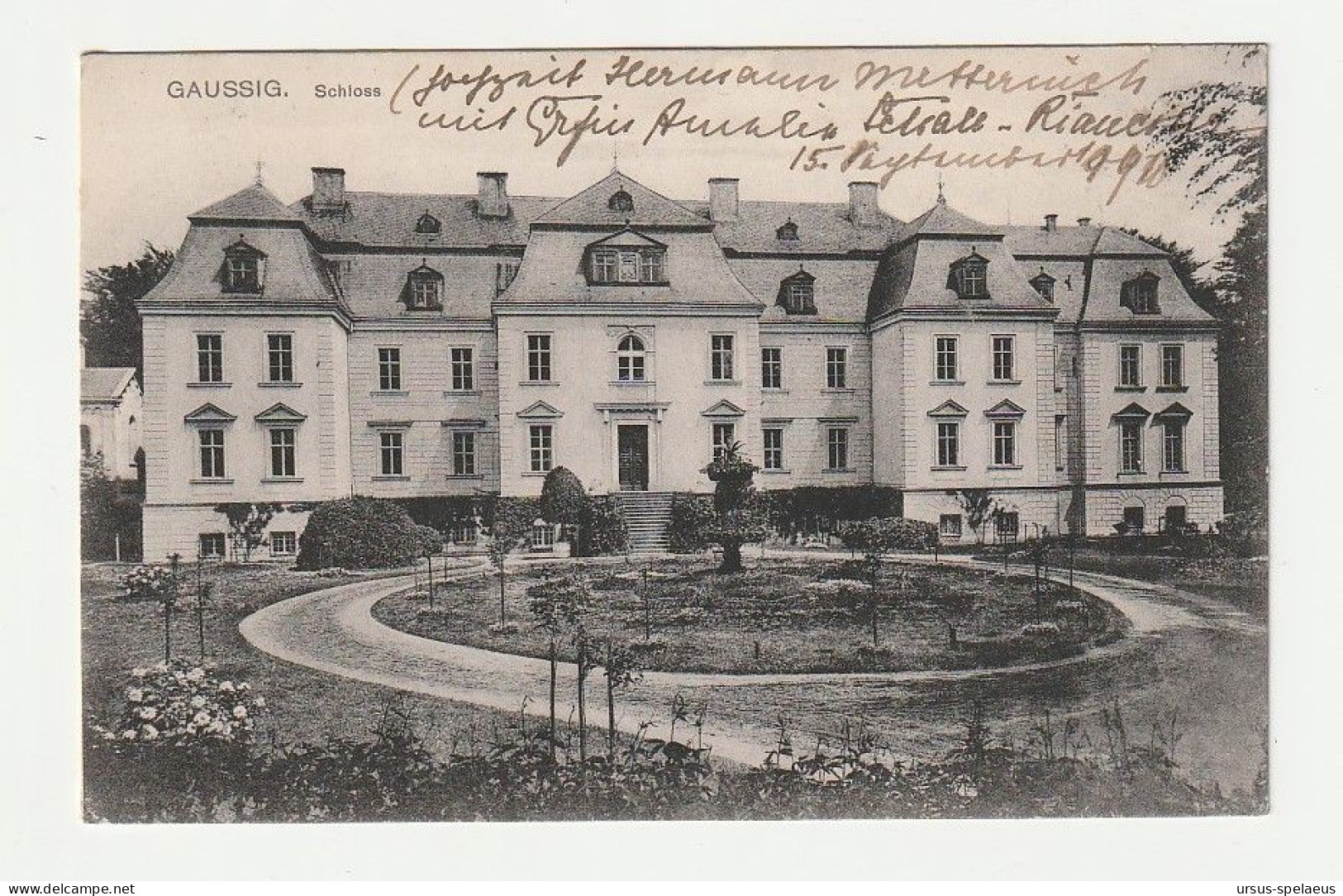 GAUSSIG  SCHLOSS   AK 1908 - Other & Unclassified