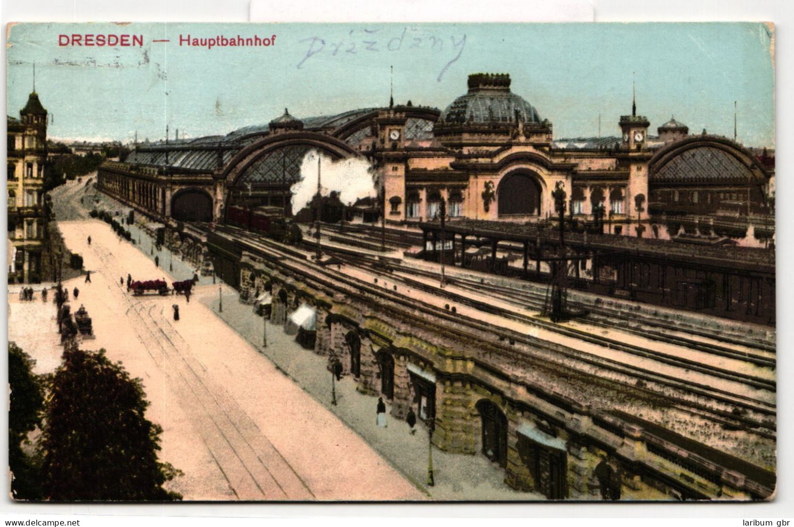 AK Dresden Hauptbahnhof 1913 Gebraucht #PM254 - Other & Unclassified