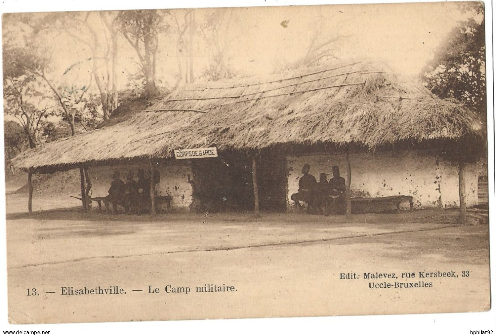 !!! CONGO, CPA DE 1913, DÉPART DE SAKANIA POUR LE LUXEMBOURG. - Lettres & Documents