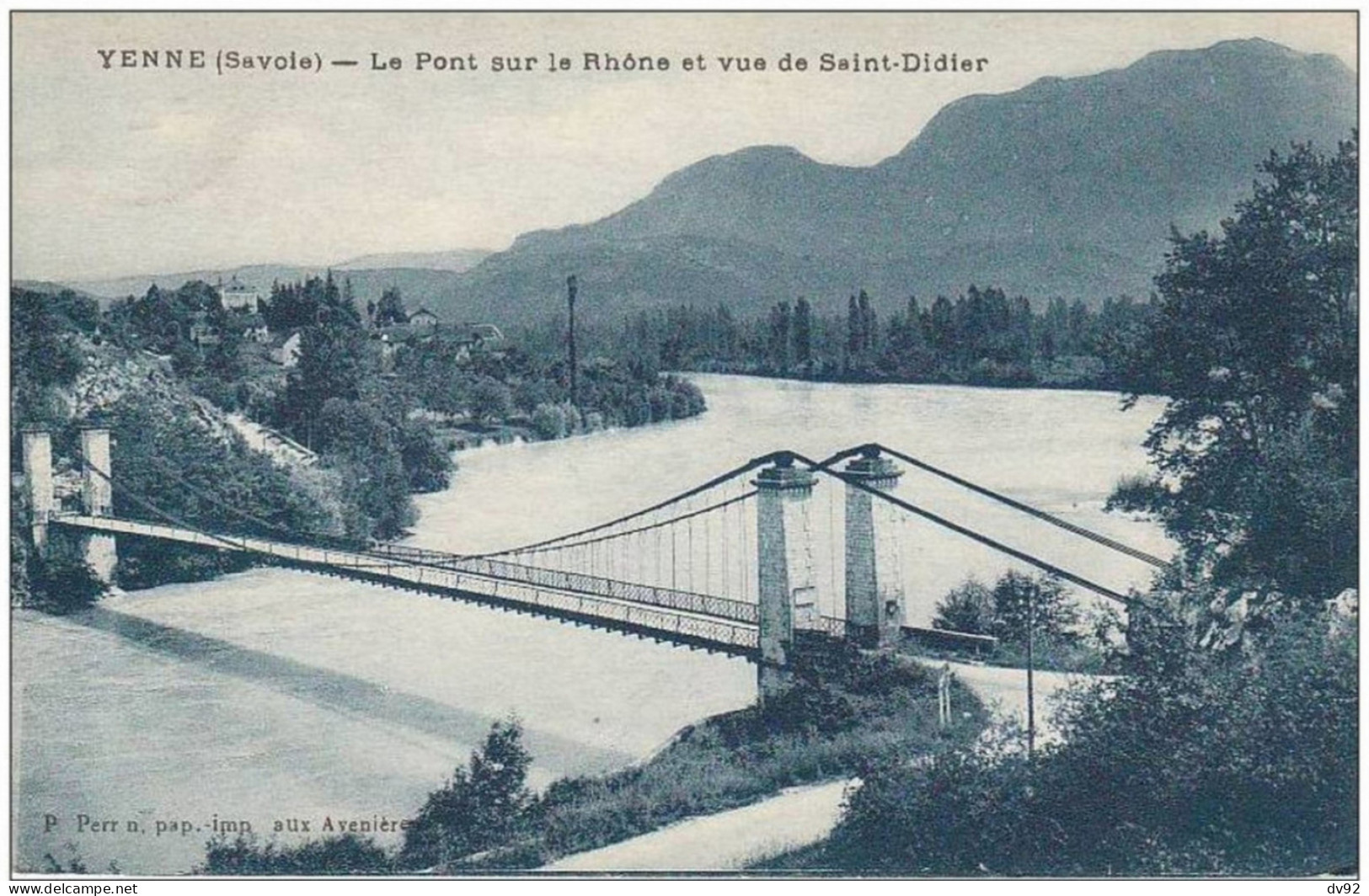 SAVOIE YENNE PONT ET VUE DE SAINT DIDIER - Yenne