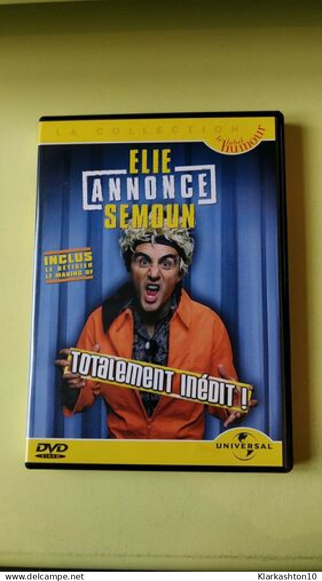 DVD - Elie : Annonce Semoun - Sonstige & Ohne Zuordnung