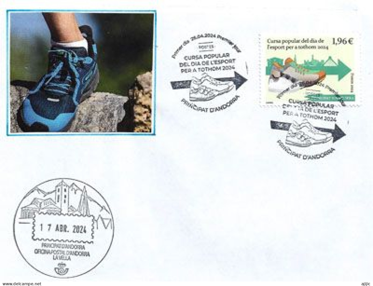 2024 CURSA POPULAR ILLA CARLEMANY ! Lettre FDC - Lettres & Documents