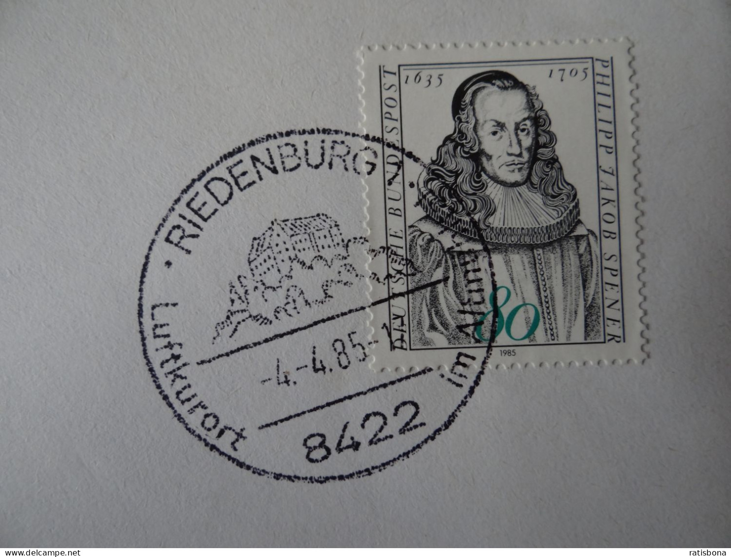 8422 Riedenburg - Luftkurort Im Altmühltal - Sonderstempel Rund - Other & Unclassified