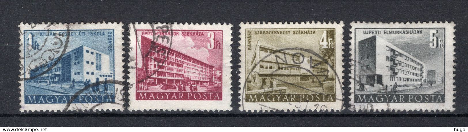 HONGARIJE Yt. 1009/1012° Gestempeld 1951-1952 - Gebruikt