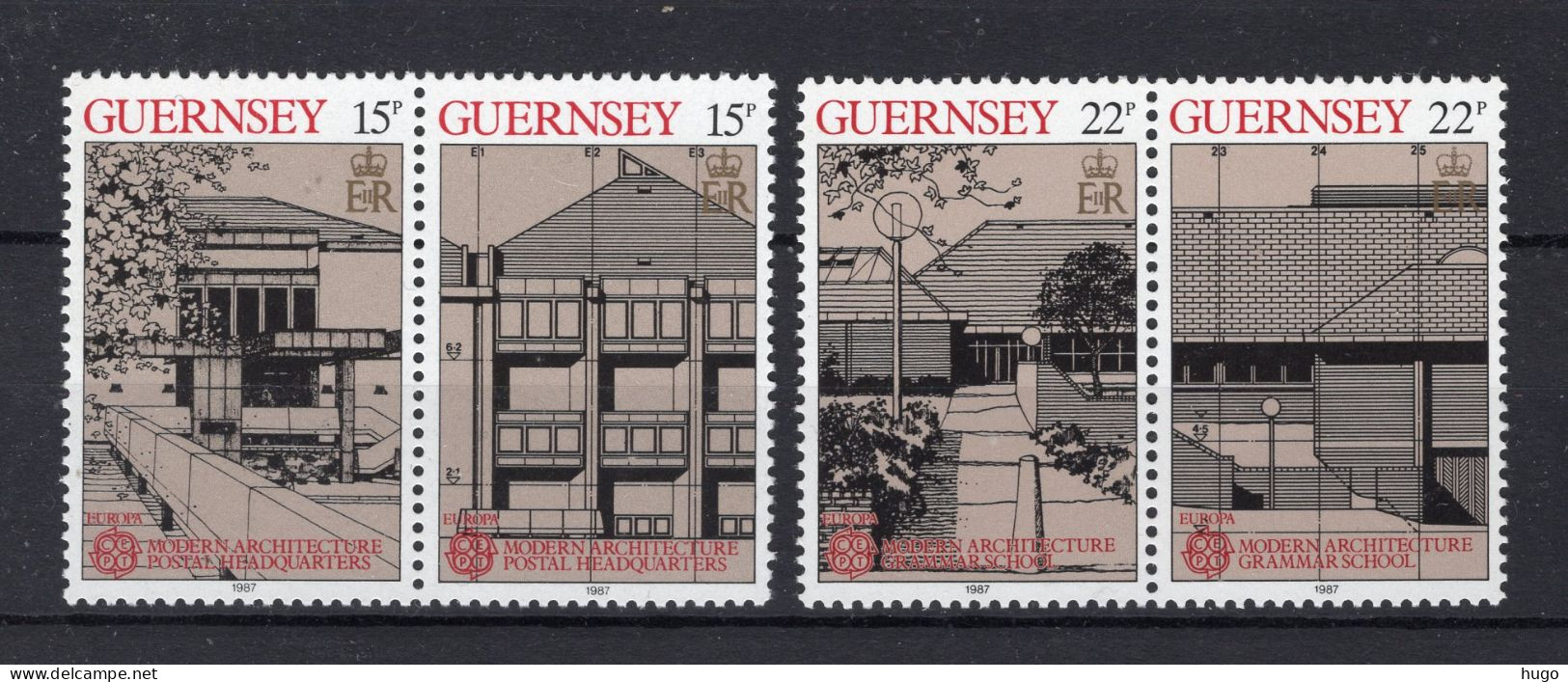 GUERNSEY Yt. 391/394 MNH 1987 - Guernesey