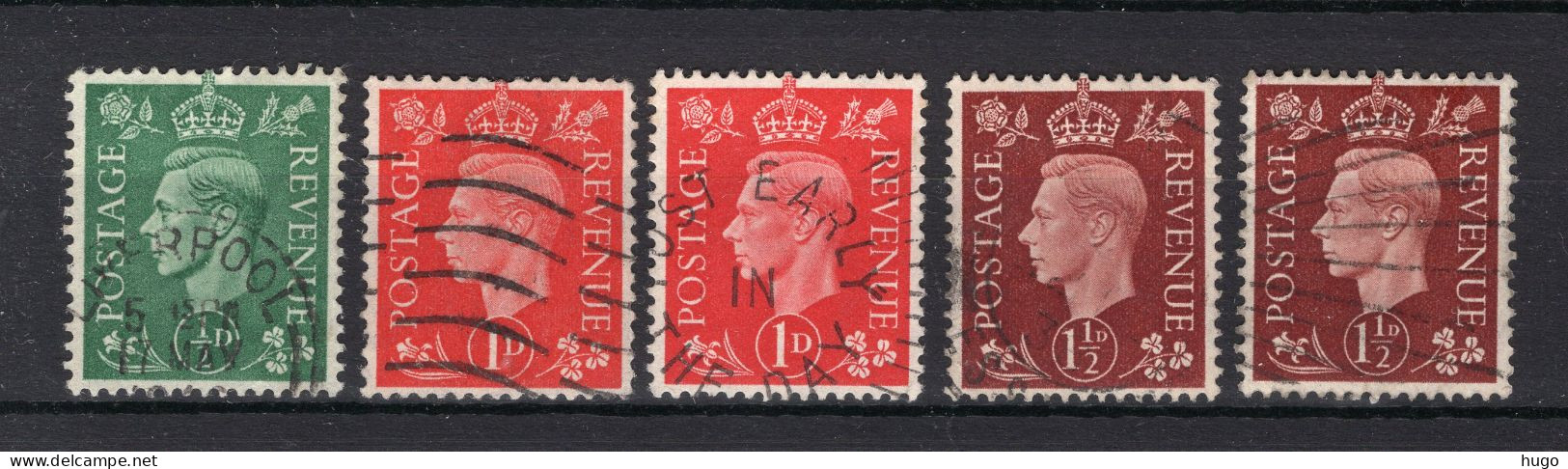 GROOT BRITTANIE Yt. 209/211° Gestempeld 1937-1947 - Used Stamps