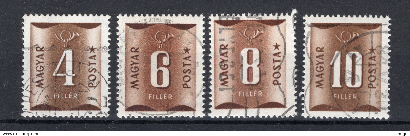 HONGARIJE Yt. T185/188° Gestempeld Portzegels 1952 - Port Dû (Taxe)