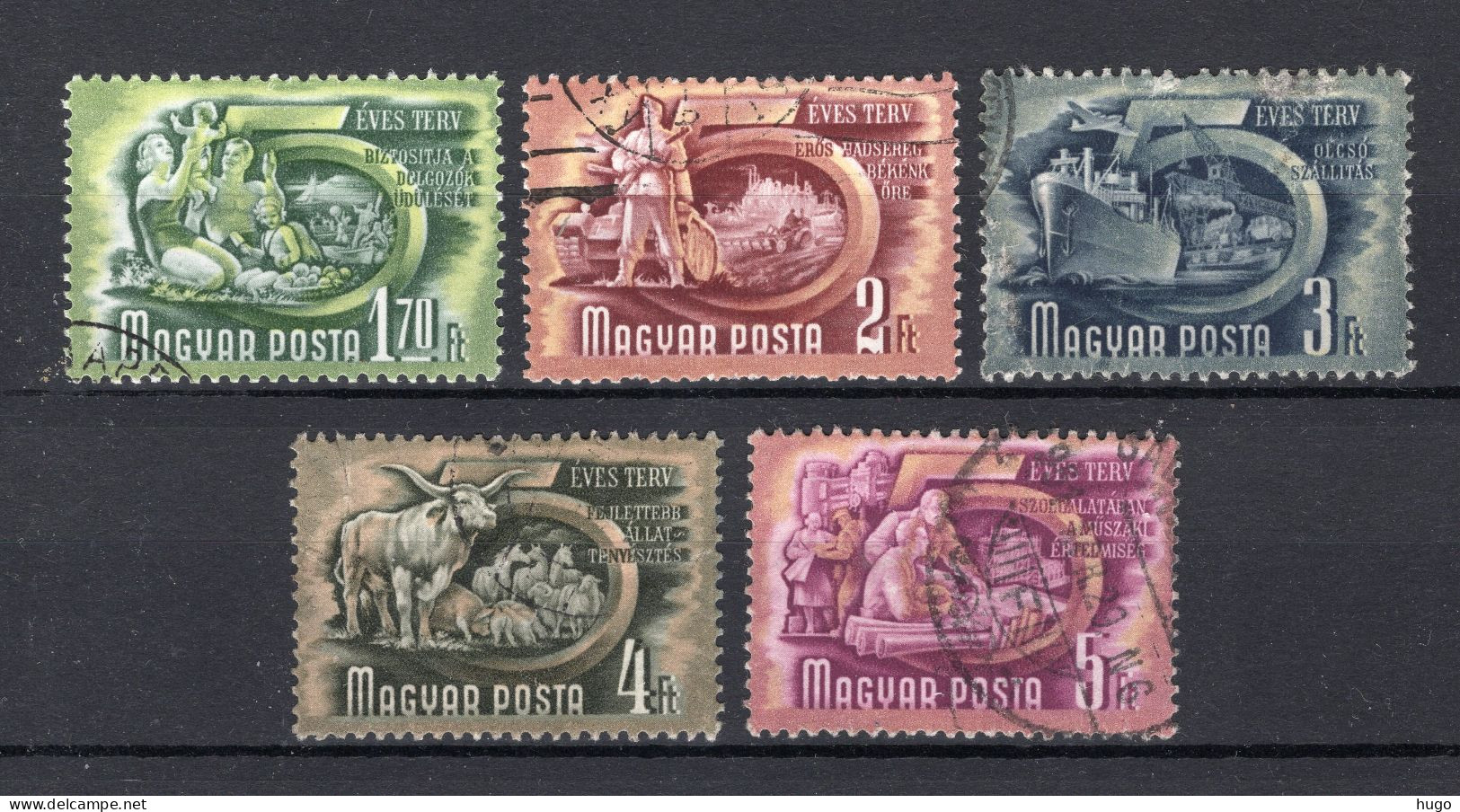 HONGARIJE Yt. 935/939° Gestempeld 1950 - Used Stamps