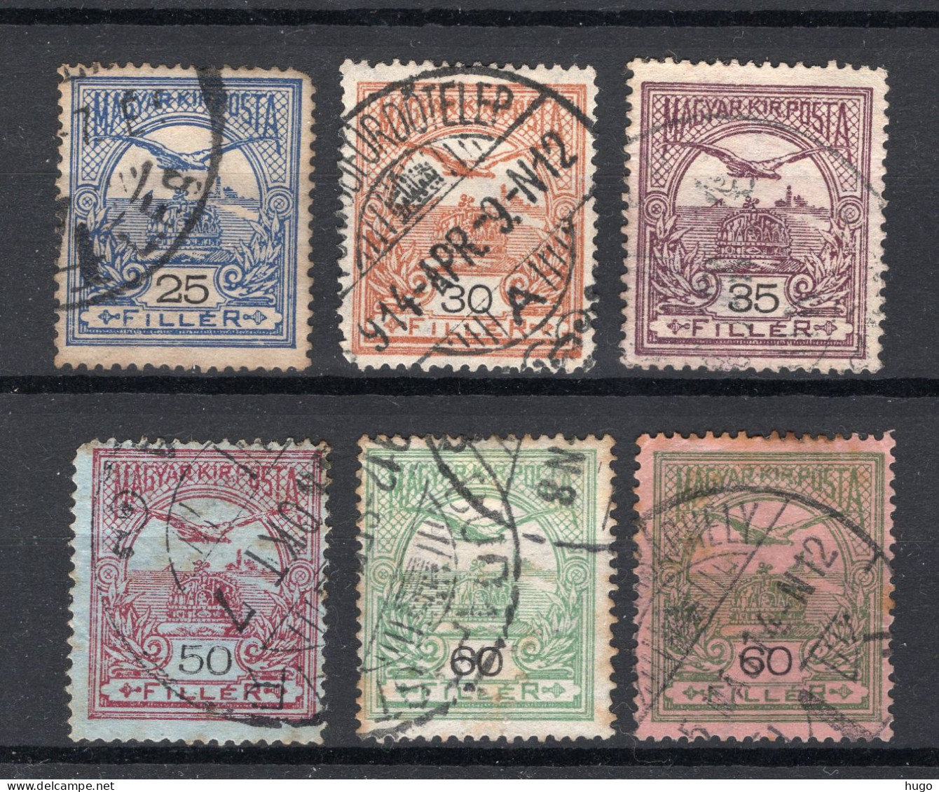 HONGARIJE Yt. 97/102° Gestempeld 1913 - Used Stamps
