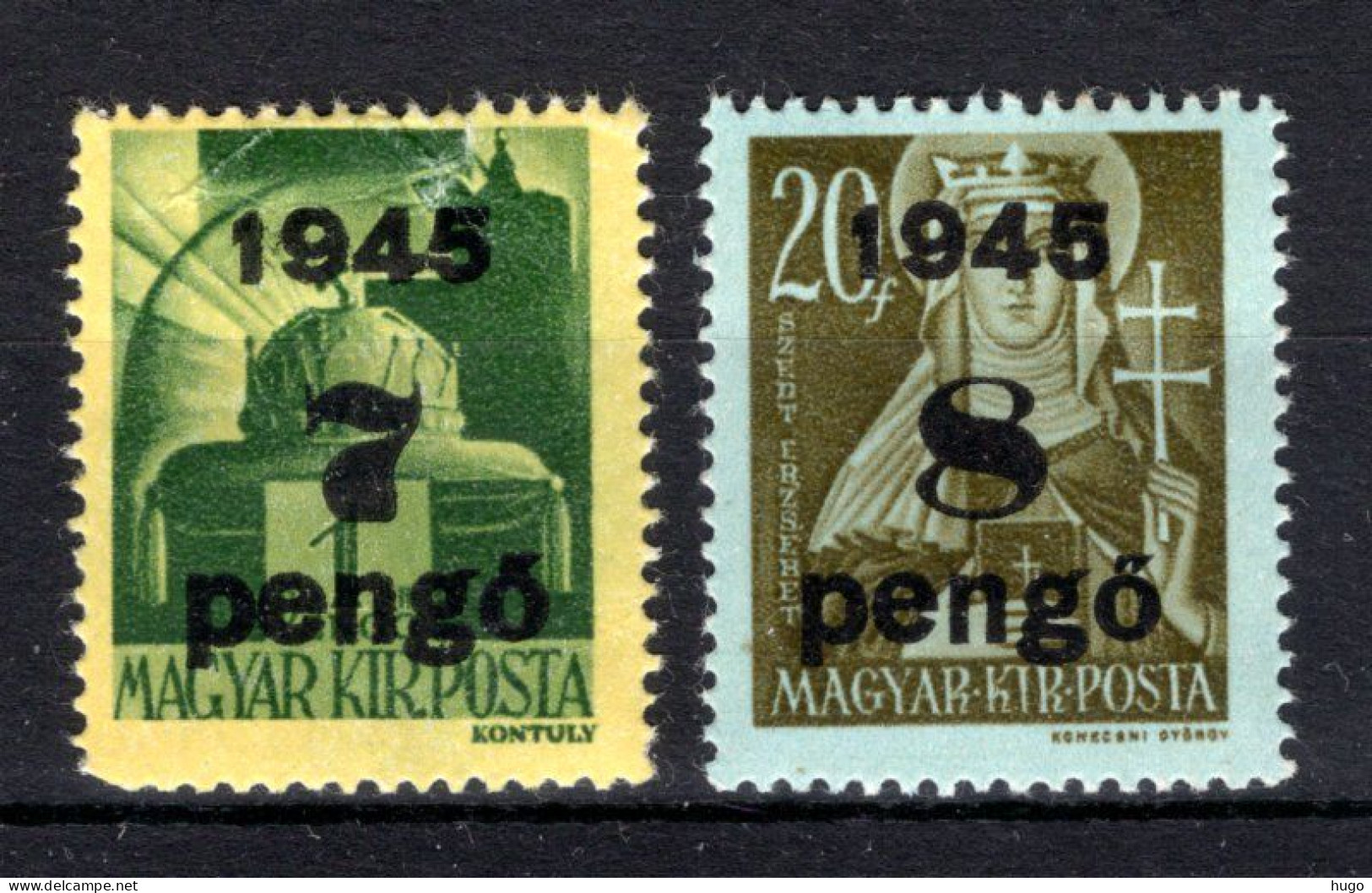 HONGARIJE Yt. 710/711 MNH 1945 - Unused Stamps