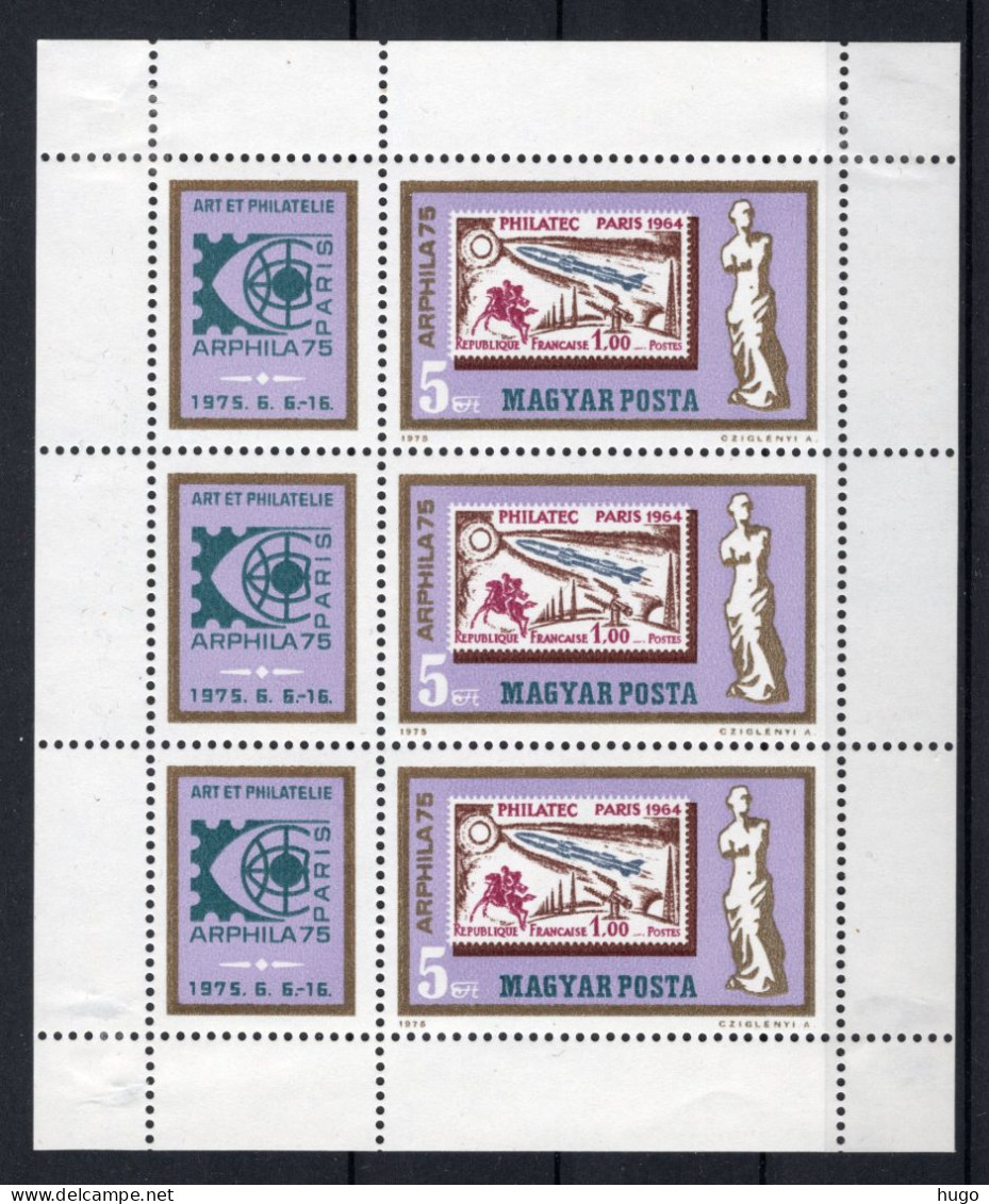 HONGARIJE Yt. 2441 MH 1975 3 St. - Unused Stamps