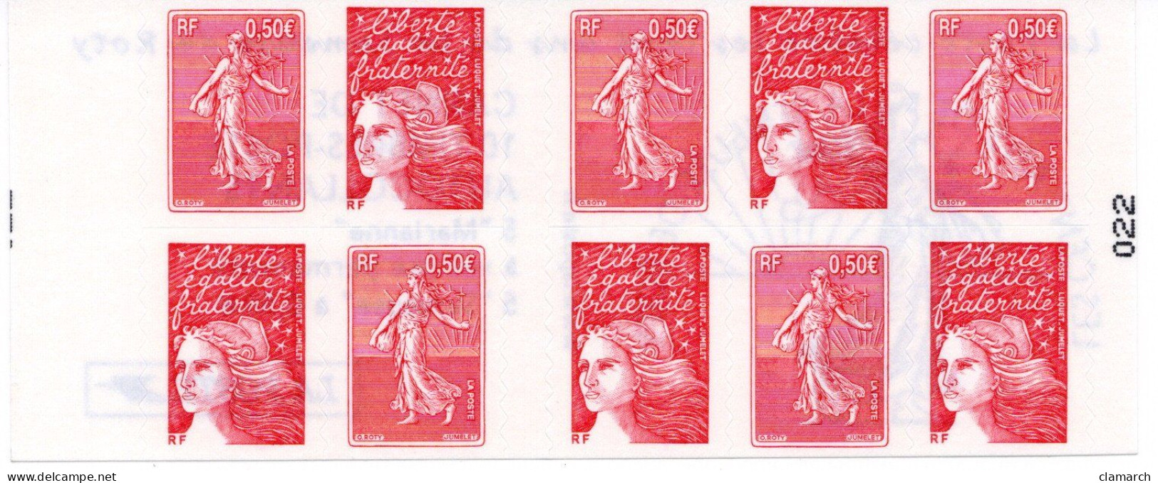 FRANCE NEUF-TàVP-Carnet Adhésif Les 100ans De La Semeuse De Roty N° 2511-022 De 2003-cote Yvert 27.00 - Unused Stamps