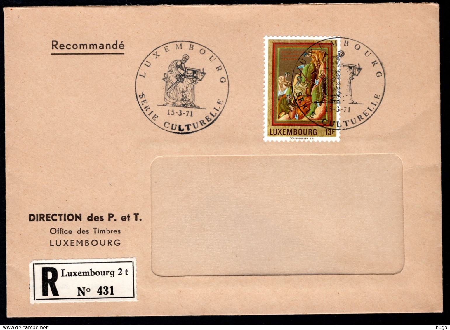 LUXEMBURG Yt. 773 FDC 1971 - FDC