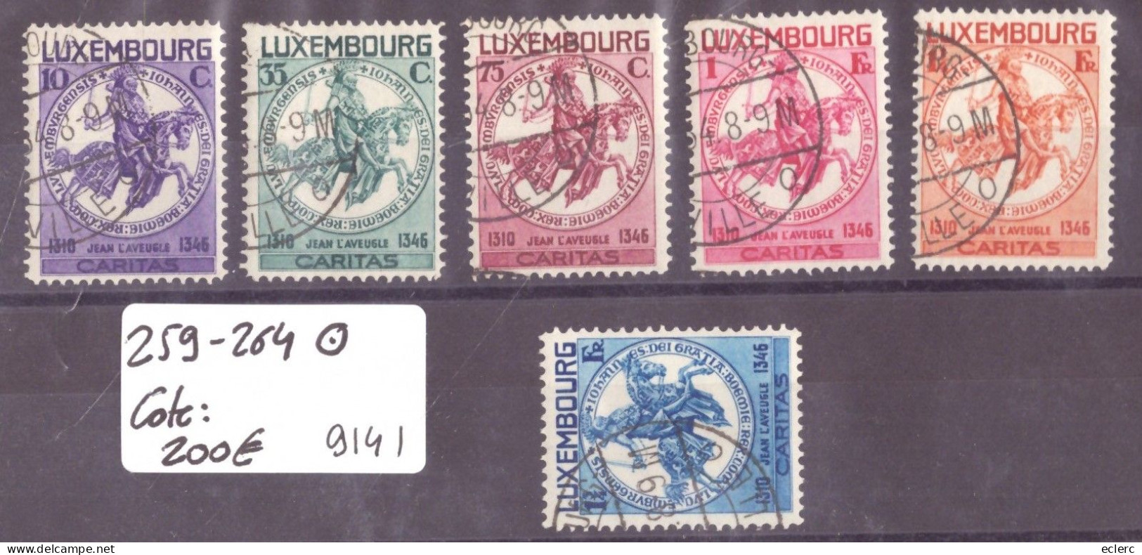 LUXEMBOURG - No Michel 259-264 OBLITERES - COTE: 200 € - Gebruikt