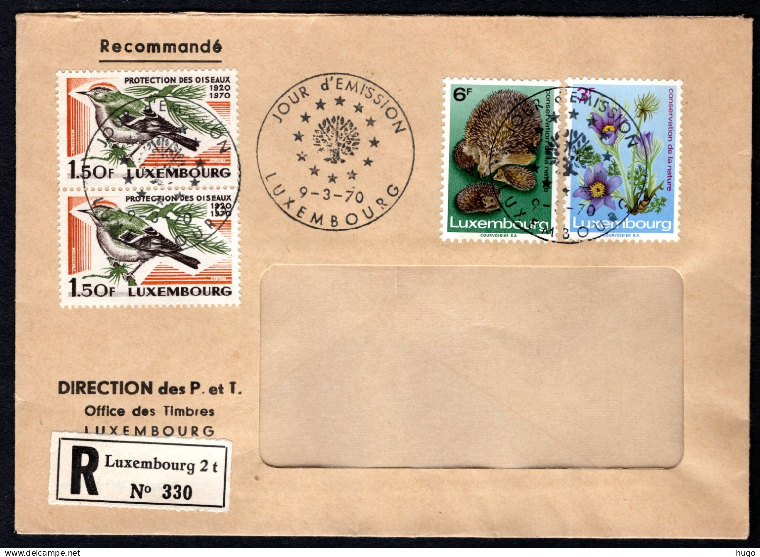 LUXEMBURG Yt. 754/756 FDC 1970 - FDC