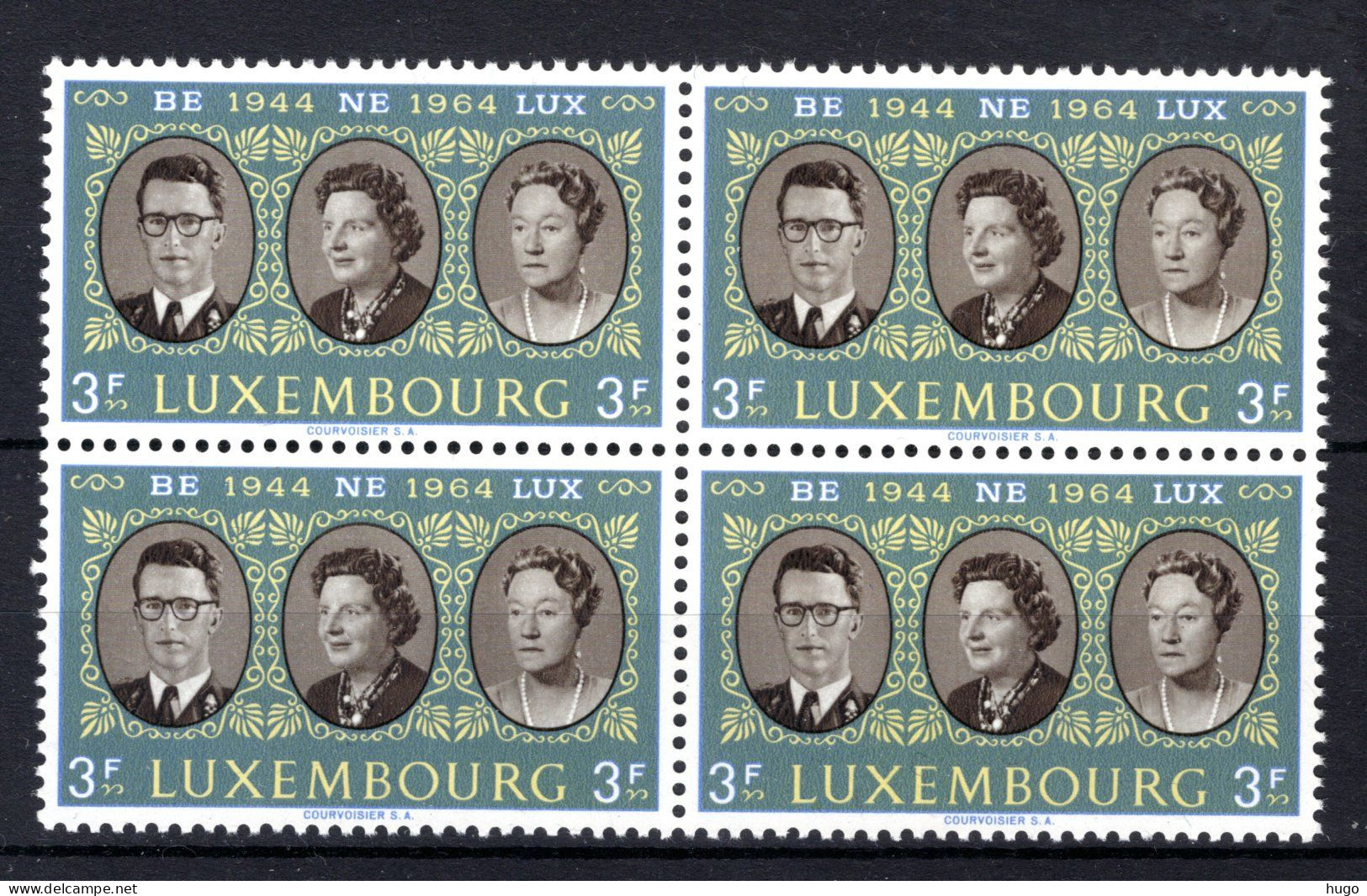 LUXEMBURG Yt. 651 MNH** 1964 4 St. - Unused Stamps