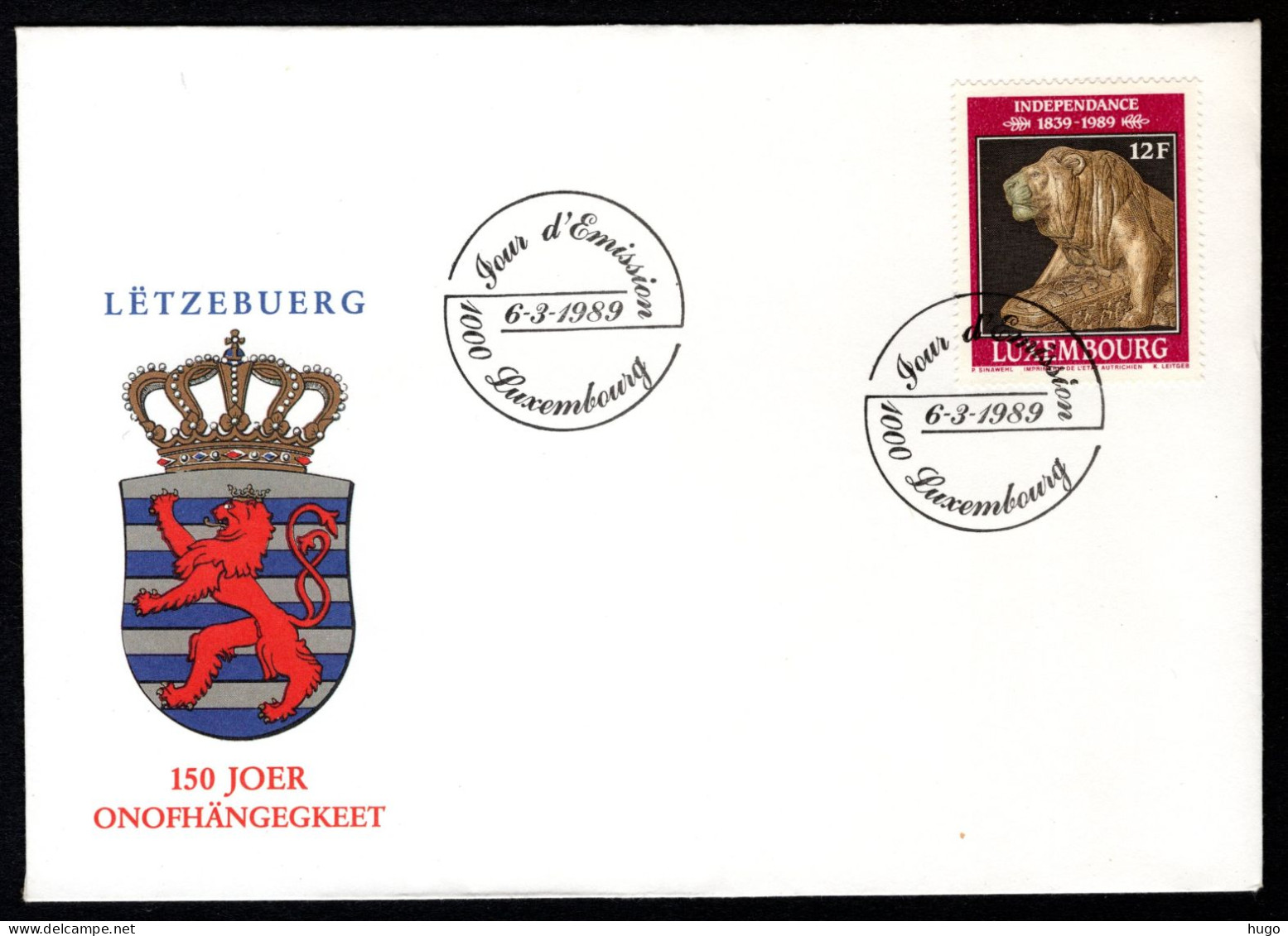 LUXEMBURG Yt. 1167 FDC 1989 - FDC